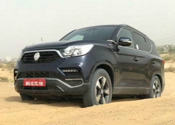 Mahindra’s New SUV G4 Rexton Undergoing Test Drive In The Desert